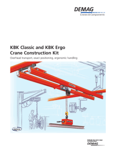 KBK Classic and KBK Ergo Crane Construction Kit Nobody has more ways