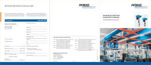 Demag DC-Pro Chain Hoist Demag DCM-Pro Manulift Fax service 440-248-3874