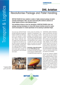 DHL Aviation Revolutionise Package and Pallet Handling CARGOSCAN