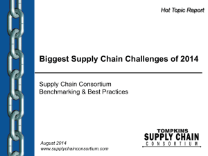 Biggest Supply Chain Challenges of 2014  Supply Chain Consortium