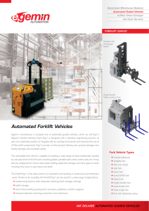 Automated Forklift Vehicles
