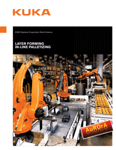 LAYER FORMING IN-LINE PALLEtIZING KUKA Systems Corporation North America