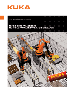 MIXED CASE PALLEtIZING MULtIPLE PACKAGE tYPES / SINGLE LAYER
