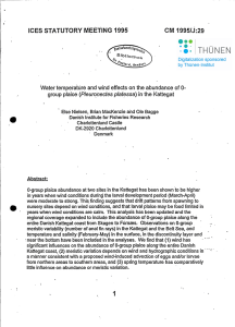 • ICES STATUTORY MEETING 1995 CM 1995/J:29