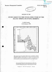 STUDY GROUP ON THE STOCK STRUCTURE OF THE BALTIC SPRING-SPAWNING HERRING