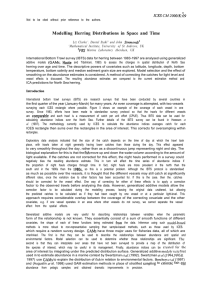 Modelling Herring Distributions in Space and Time ICESCM2OOO/K:;9