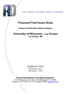 Proposed Field House Study  University of Wisconsin – La Crosse