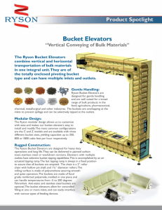 Bucket Elevators “Vertical Conveying of Bulk Materials”