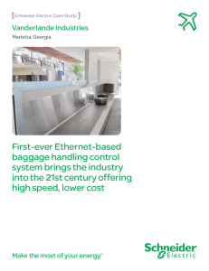 First-ever Ethernet-based baggage handling control system brings the industry