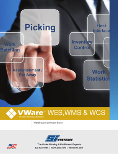 WES,WMS &amp; WCS Warehouse Software Suite The Order Picking &amp; Fulfillment Experts