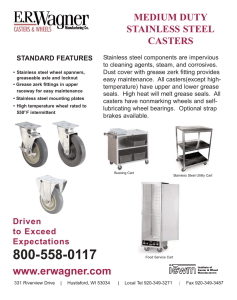 MEDIUM DUTY STAINLESS STEEL CASTERS