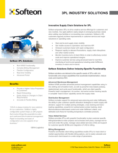 3PL INDUSTRY SOLUTIONS  Innovative Supply Chain Solutions for 3PL