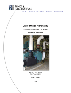 Chilled Water Plant Study – La Crosse University of Wisconsin