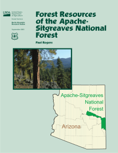 Forest Resources of the Apache- Sitgreaves National Forest