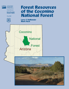 Forest Resources of the Coconino National Forest Larry T. DeBlander