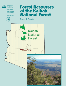 Forest Resources of the Kaibab National Forest Tracey S. Frescino