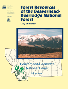 Forest Resources of the Beaverhead- Deerlodge National Forest