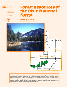 Forest Resources of the Dixie National Forest Renee A. O’Brien