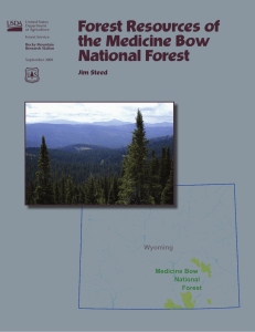 Forest Resources of the Medicine Bow National Forest Wyoming