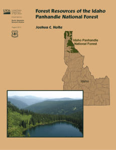 Forest Resources of the Idaho Panhandle National Forest Joshua C. Holte United States