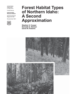 Forest Habitat Types of Northern Idaho: A Second Approximation