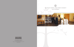 world for a changing transforming ministry 2005–2006 Bulletin