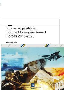 Future acquisitions For the Norwegian Armed Forces 2015-2023