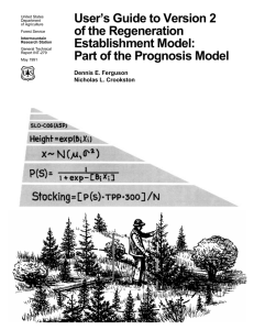 User’s Guide to Version 2 of the Regeneration Establishment Model: