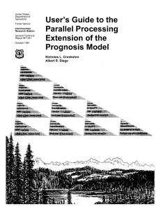 User’s Guide to the Parallel Processing Extension of the Prognosis Model