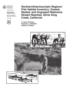 Northern/Intermountain Regions’ Fish Habitat Inventory: Grazed, Rested, and Ungrazed Reference