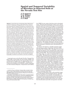 Spatial and Temporal Variability of Microbes in Selected Soils at