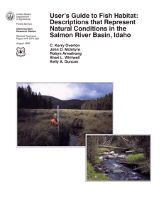 User’s Guide to Fish Habitat: Descriptions that Represent Natural Conditions in the