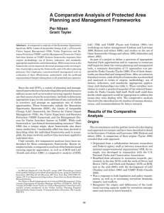 A Comparative Analysis of Protected Area Planning and Management Frameworks Per Nilsen