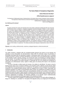 The Vector Model of Competence Diagnostics Mediterranean Journal of Social Sciences