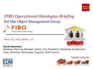 FIBO Operational Ontologies Briefing for the Object Management Group