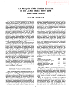 An Analysis of the Timber Situation in the United  States: 1989-2040 CHAPTER