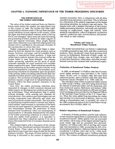 CHAPTER ECONOMIC IMPORTANCE  OF  THE TIMBER  PROCESSING ... 4.