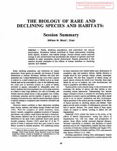THE  BIOLOGY  OF  RARE  AND