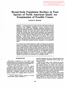 Broad-Scale  Population  Declines  in  Four