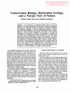 Conservation  Biology,  Restoration  Ecology,