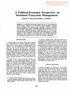 A  Political-Economic  Perspective  on