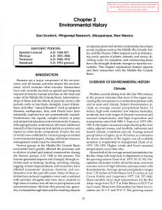 Chapter 2 Environmental History