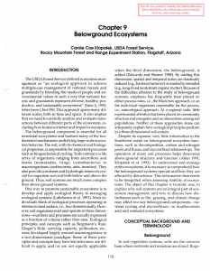 Chapter 9 Belowground Ecosystems