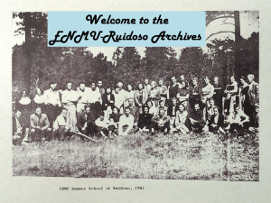 Welcome to the ENMU-Ruidoso Archives