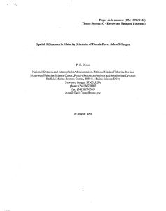 1998/0:43) Theme Session (0 - Deepwater Fish and Fisheries)