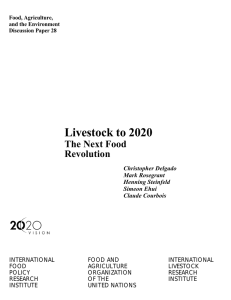 Live stock to 2020 The Next Food Revolution