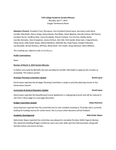 Taft College Academic Senate Minutes Members Present Monday, April 7, 2014