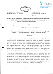 International council C.M.1994/G:33 the Exploration of the Sea Demersal Fish Committee