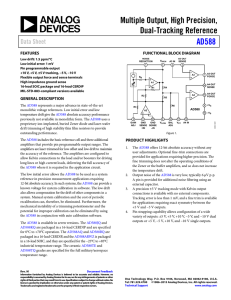 Multiple Output, High Precision, Dual-Tracking Reference AD588 Data Sheet