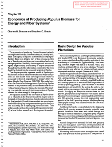 Populus Energy and Fiber Systems Introduction Basic Design for